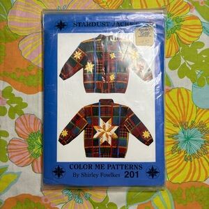 Vintage 90s Color Me Patterns Stardust Jacket Patchwork Jacket Pattern